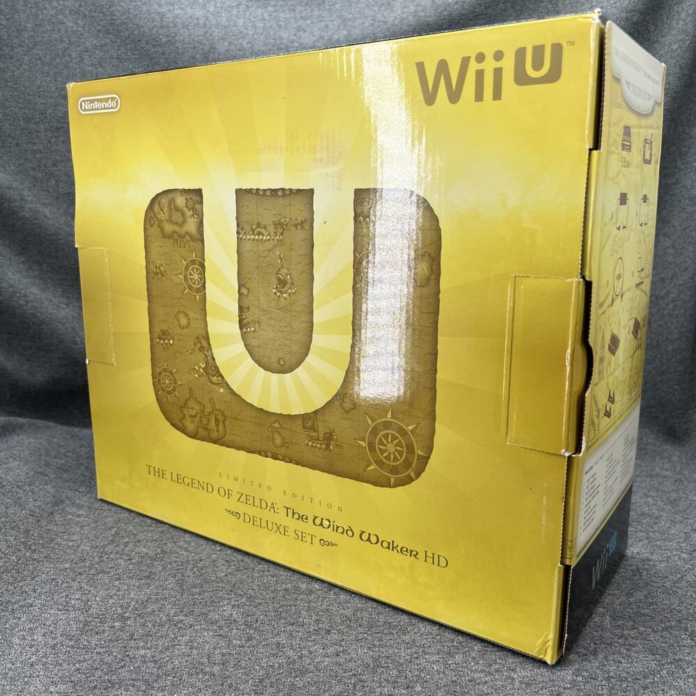 Nintendo Wii U Zelda Wind Waker HD Replacement BOX ONLY 32GB Deluxe Set - Picture 6 of 16